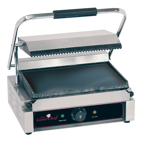 CaterChef Contact Grill "Solo Grande" gegroefd/glad