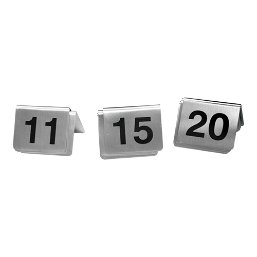 Tafelnummers set nummers 11-20 - 5,5 x 3,5 (h) cm
