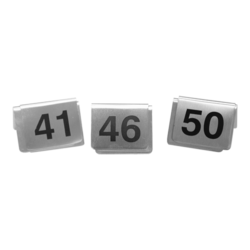 Tafelnummers set nummers 41-50 - 5,5 x 3,5 (h) cm