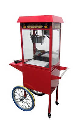 Combisteel Popcornmachine op wielen