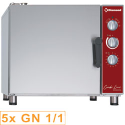Diamond Elektrische Oven 5x GN 1/1 inclusief bevochtiger voor opwarmen en behouden van temperatuur - Combi Line Regeneration