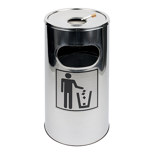 Papierbak Ø 30 cm met asbak