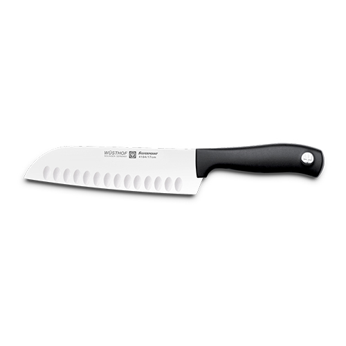 Wüsthof Silverpoint Japans koksmes "Santoku" met kuiltjes 4184 lemmet 17 (l) cm
