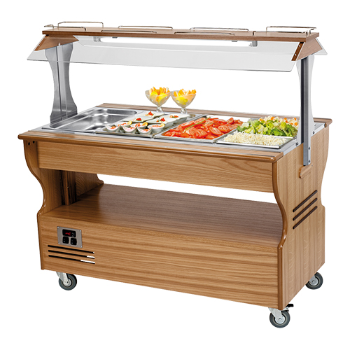 RollerGrill gekoelde Buffet-Salade Bar 4x GN 1/1