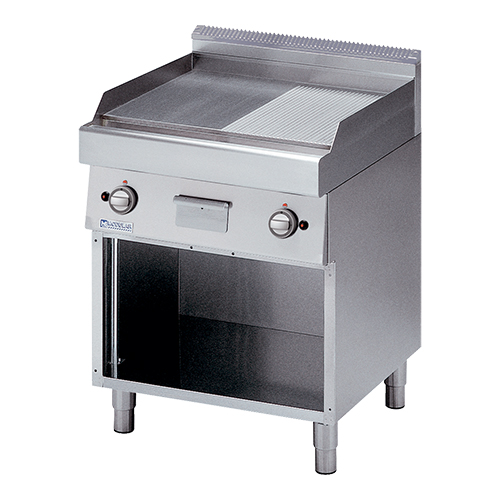 Modular 700 Gas Bak/Grillplaat 1/2 glad 1/2 gegroefd