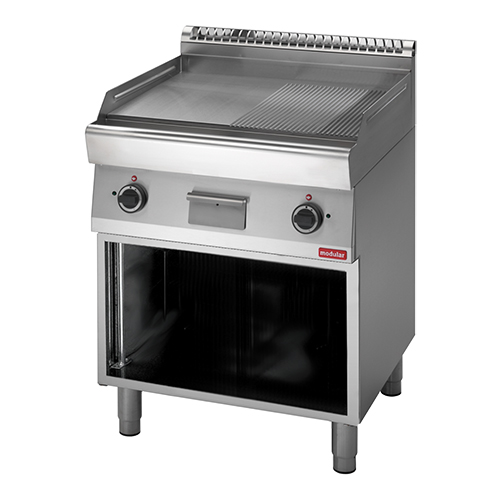 Modular 700 Bak/Grillplaat 1/2 glad 1/2 gegroefd