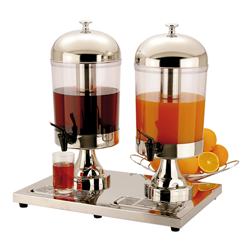 Buffet Line Drankdispenser 2x 8 liter met aftapkraan