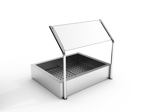 Combisteel Glasopstand GN 2/1 voor Crushed Ice bak 7013.2705