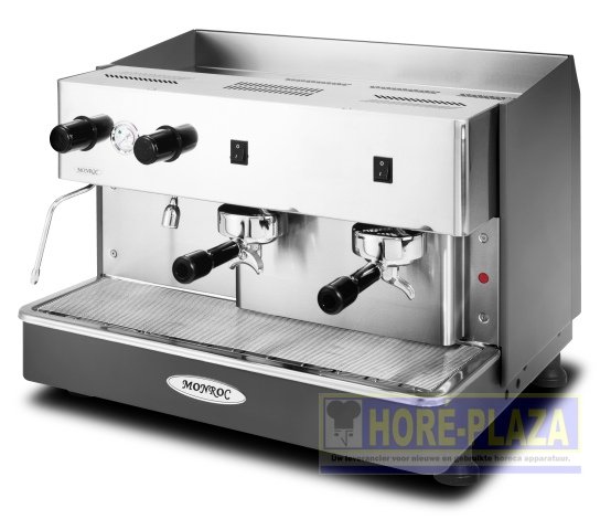Combisteel Handmatige Espressomachine 11,5 liter Silver Line met 2 groepen
