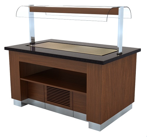Combisteel gekoeld Buffet Wenge