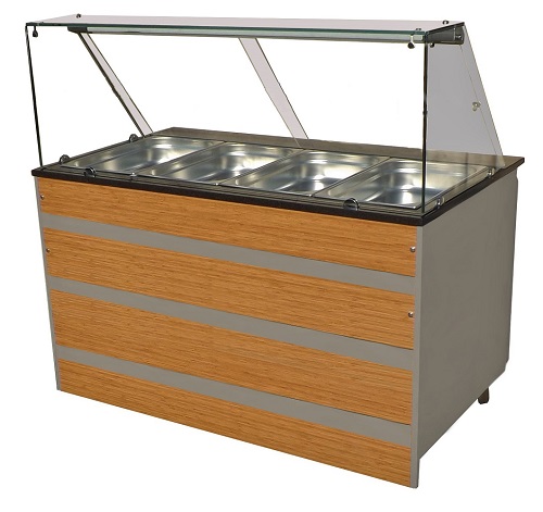 Combisteel Warm Buffet Wenge 4x GN 1/1