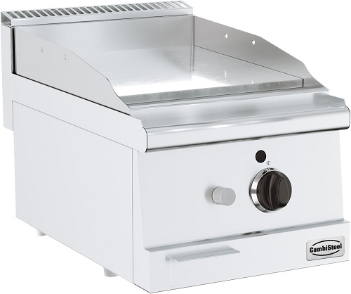 Combisteel Bakplaat verchroomd glad op gas