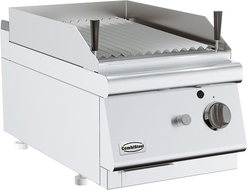 Combisteel Lavasteengrill geribd op gas - Standard Line 700