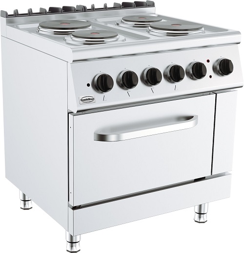 Combisteel Elektrische Kooktafel 4 pitten met oven - Standard Line 700