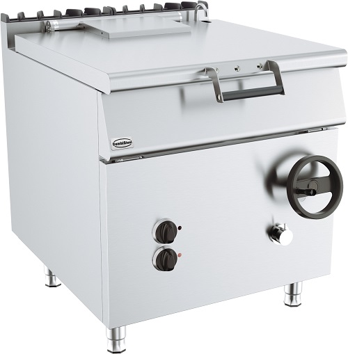 Combisteel Elektrische Braadslede 60 liter handmatige kanteling op gas - Base700