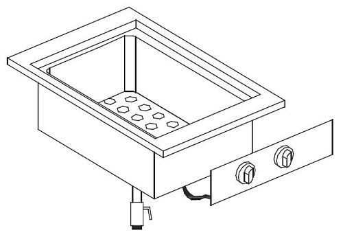 Combisteel Drop-in Bain-marie element GN 1/1