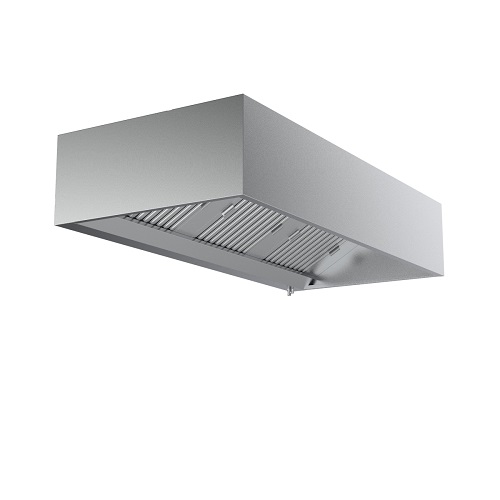 Combisteel Wandkap 300(l) cm doosmodel inclusief 5 lamellen filters