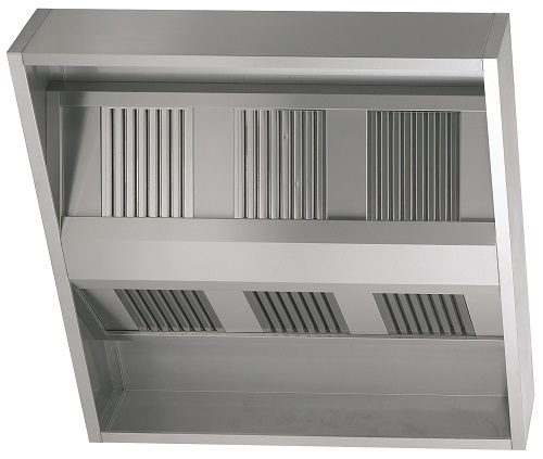 Combisteel Eilandkap 400(l) cm inclusief 12 filters
