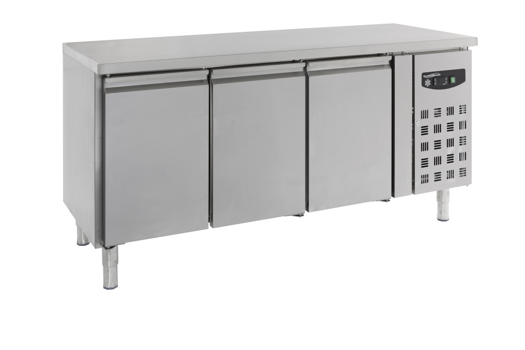 Combisteel Koelwerkbank 386 liter met 3 deuren - Standard Line