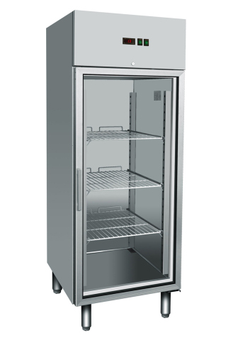 Combisteel Vrieskast 597 liter met 1 glasdeur RVS