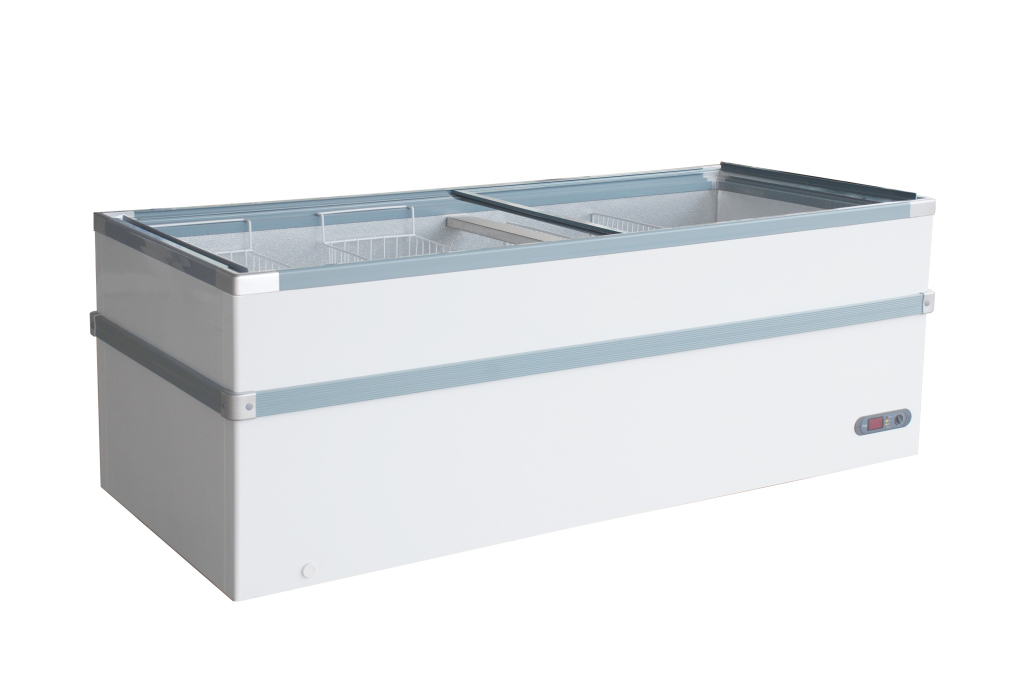 Combisteel Vrieskist 530 liter met glasdeksel