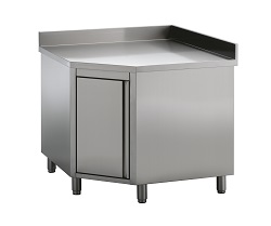 Combisteel Hoekwerktafel 100 (l) cm met deur