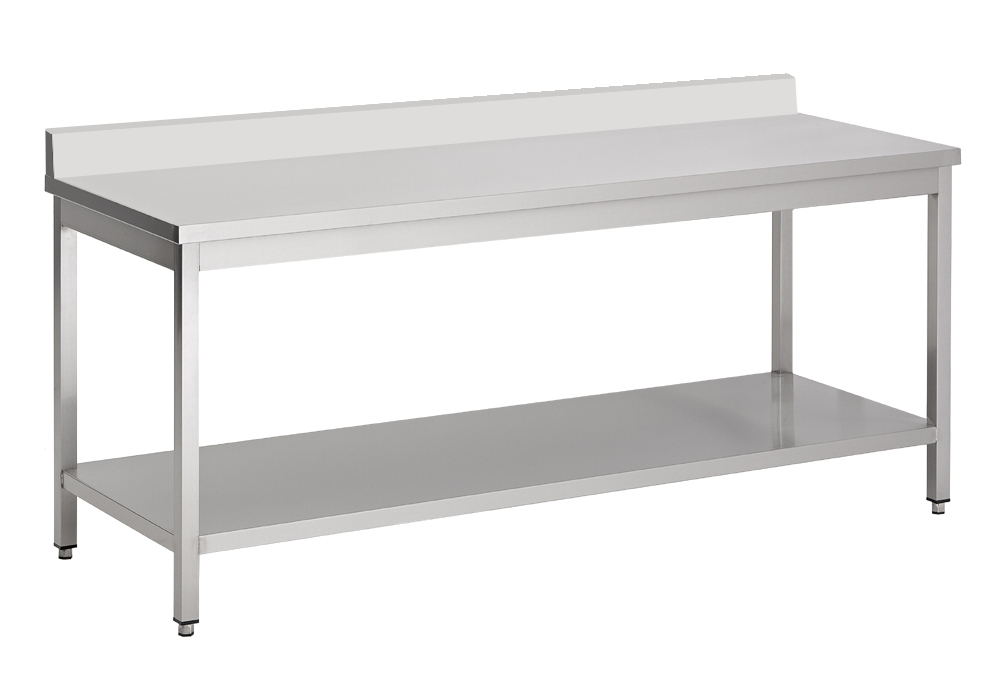 Combisteel Werktafel 180 (l) cm met bodemschap en rand demontabel