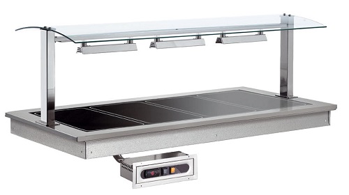 Combisteel Drop-in Verwarmde Plaat 2x GN 1/1