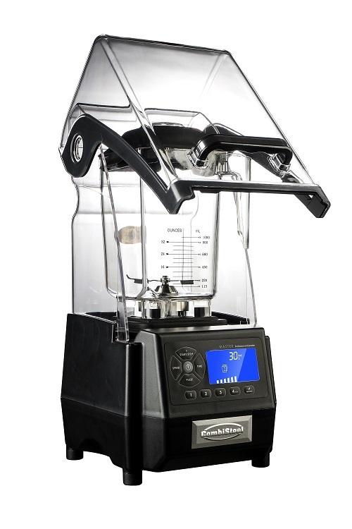 Combisteel Blender 2 liter met dempkap zwart