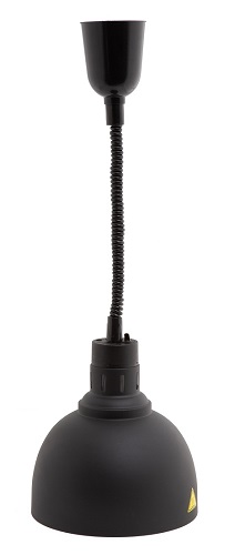 Combisteel Warmhoudlamp zwart Ø 24 cm