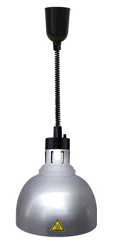 Chefs Heat Warmhoudlamp zilver Ø 24 cm