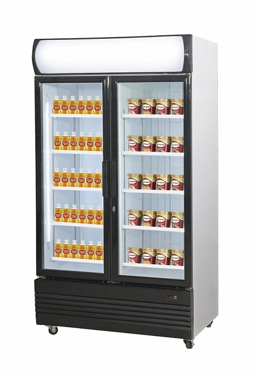 Combisteel Koel/Vrieskast 2x 466 liter met 2 glasdeuren