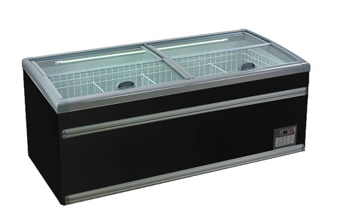 Combisteel Vrieskist 530 liter met glasdeksel