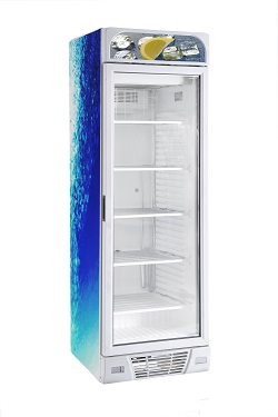 Combisteel Vrieskast 382 liter met 1 glasdeur wit