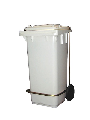 Combisteel Pedaalafvalbak 120 liter wit