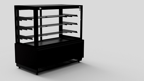 Combisteel Koelvitrine Nero 1.0 zwart