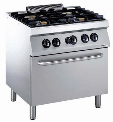 Combisteel Gasfornuis met gasoven met 4 branders - PRO Line 700