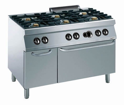 Combisteel Gasfornuis met gasoven met 6 branders - PRO Line 700