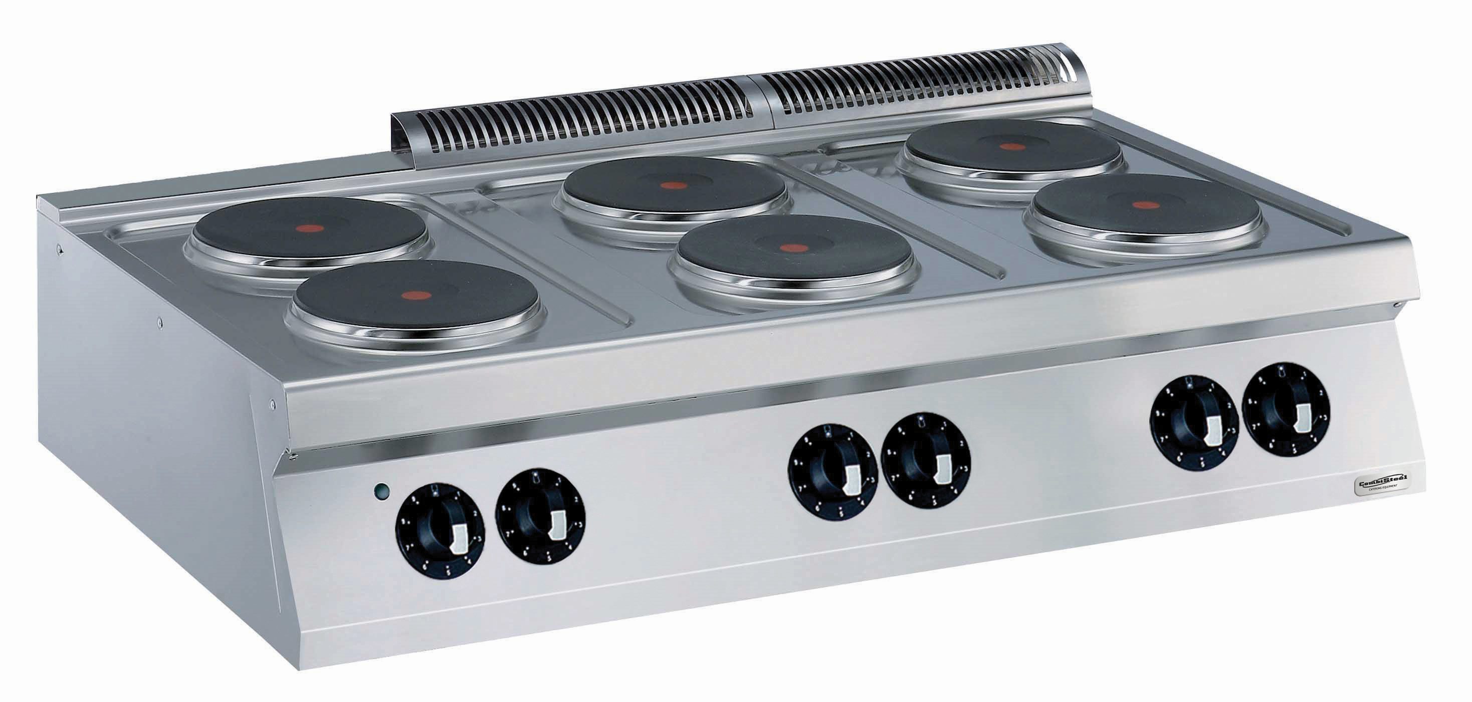 Combisteel Elektrische Kookunit met 6 pitten 6x Ø 23 cm - PRO Line 700
