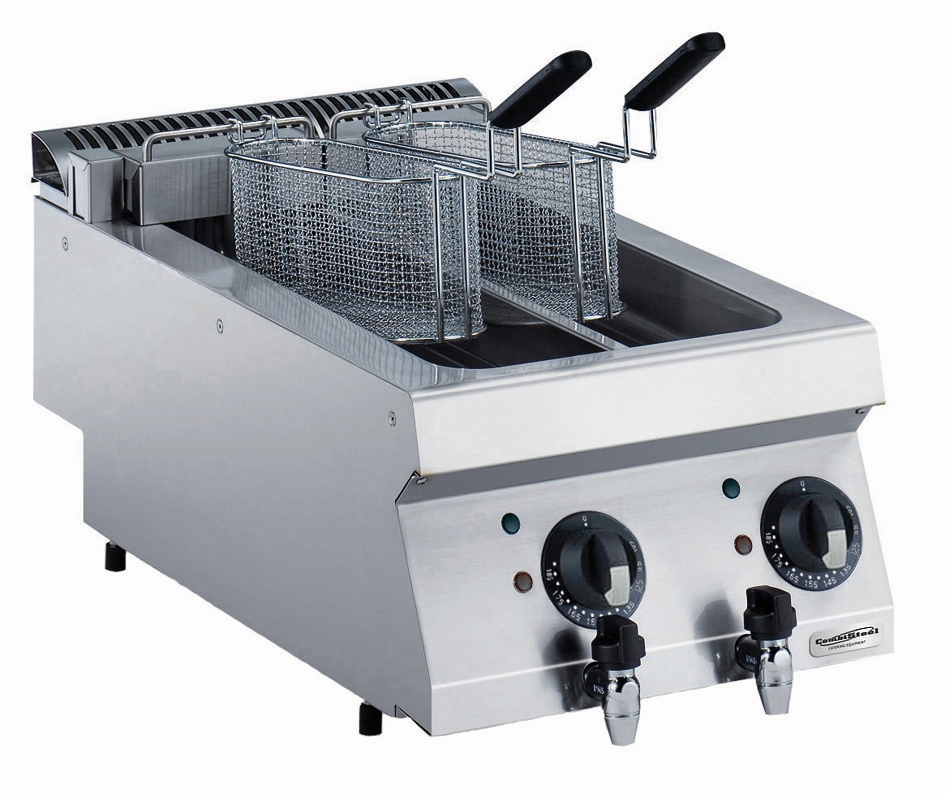 Combisteel Elektrische Friteuse 2x 5 liter inclusief aftapkraan - PRO Line 700