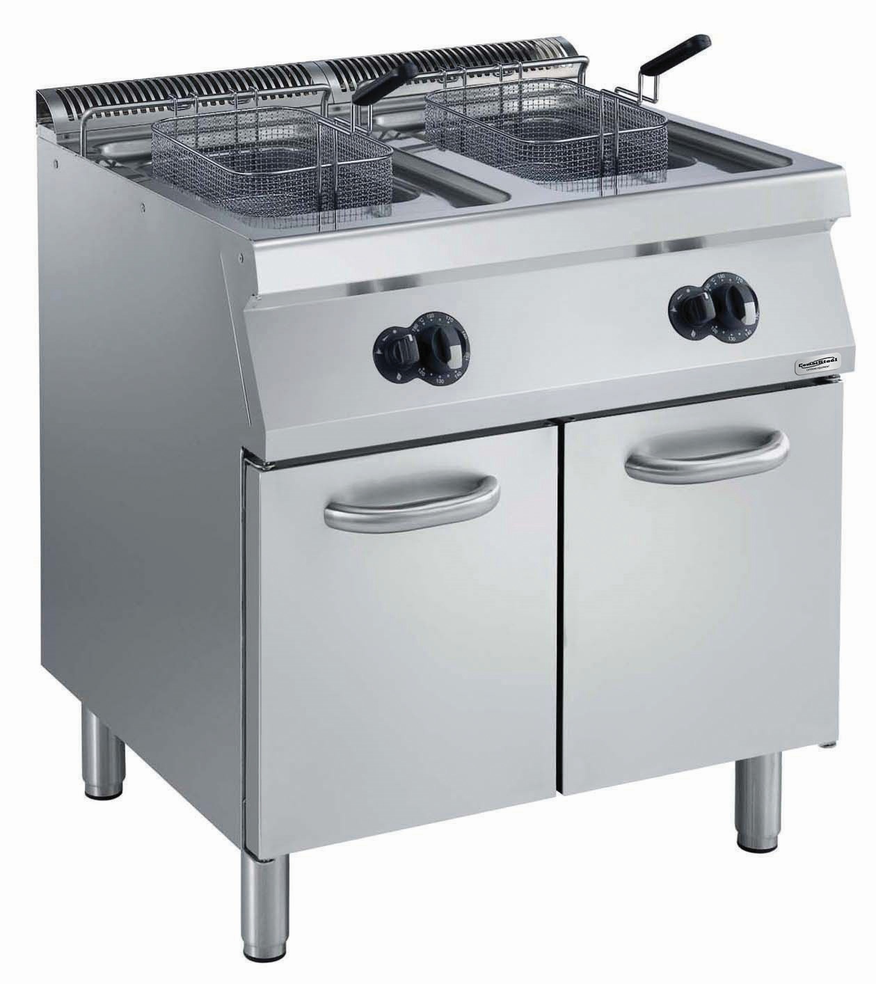 Combisteel Friteuse 2x 15 liter op gas inclusief aftapkraan - PRO Line 700