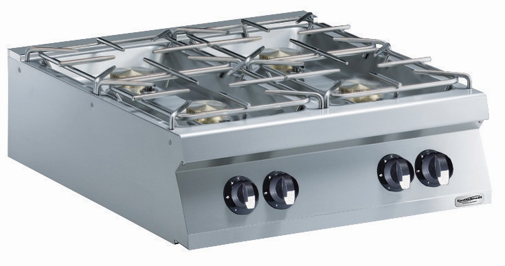Combisteel Kookunit op gas met 4 branders - PRO Line 900