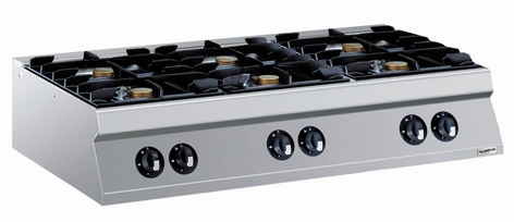 Combisteel Kookunit op gas met 6 branders - PRO Line 900