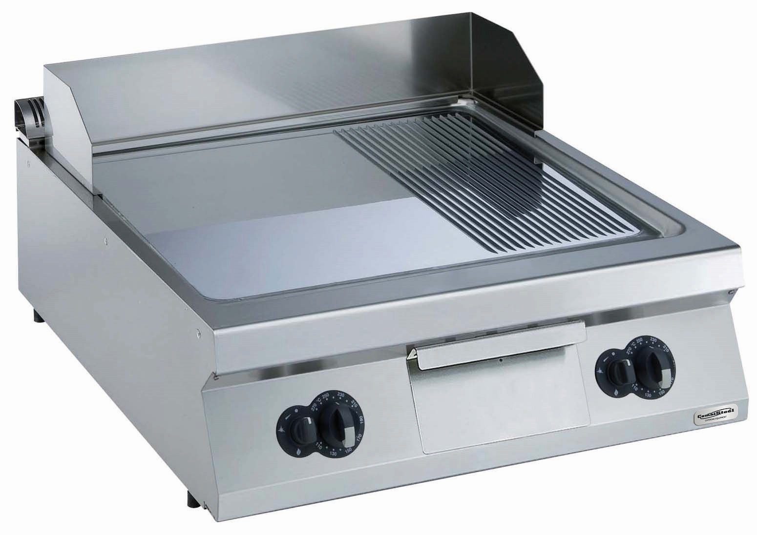 Combisteel Bakplaat verchroomd glad/geribd op gas - PRO Line 900