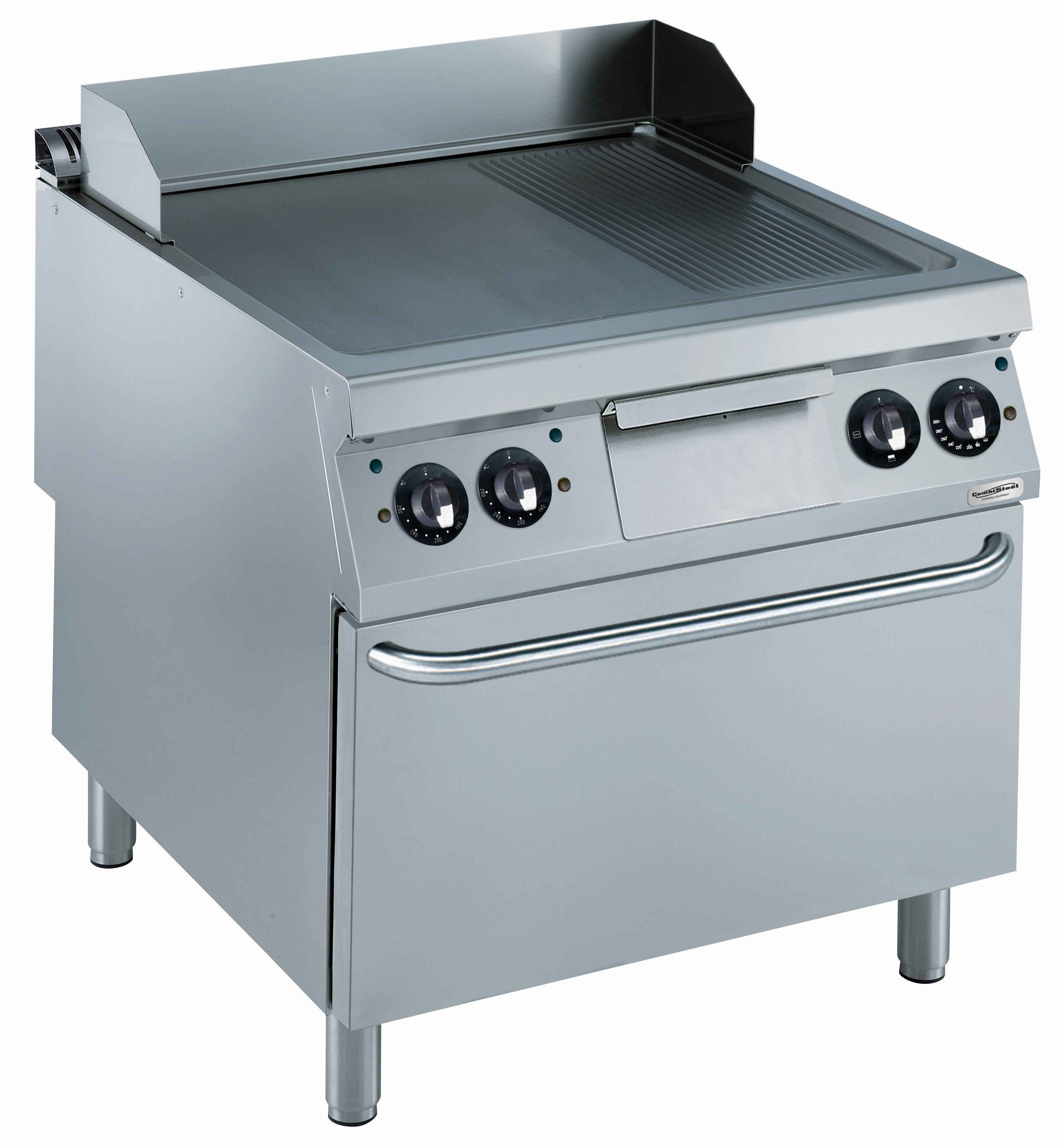 Combisteel Elektrische Bakplaat glad/geribd met elektrische oven - PRO Line 900