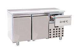 Combisteel Koelwerkbank 281 liter met 2 deuren
