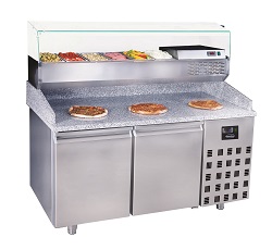 Combisteel Pizzawerkbank 380 liter met 2 deuren en automatische ontdooiing - Pro Line