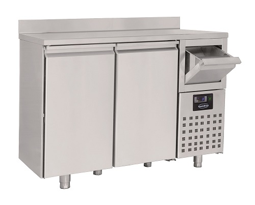 Combisteel Koelwerkbank 550 liter met 2 deuren inclusief afkloplade voor koffie