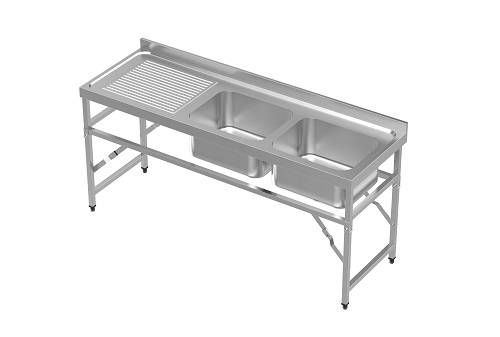 Combisteel Spoeltafel 180 (l) cm inklapbaar