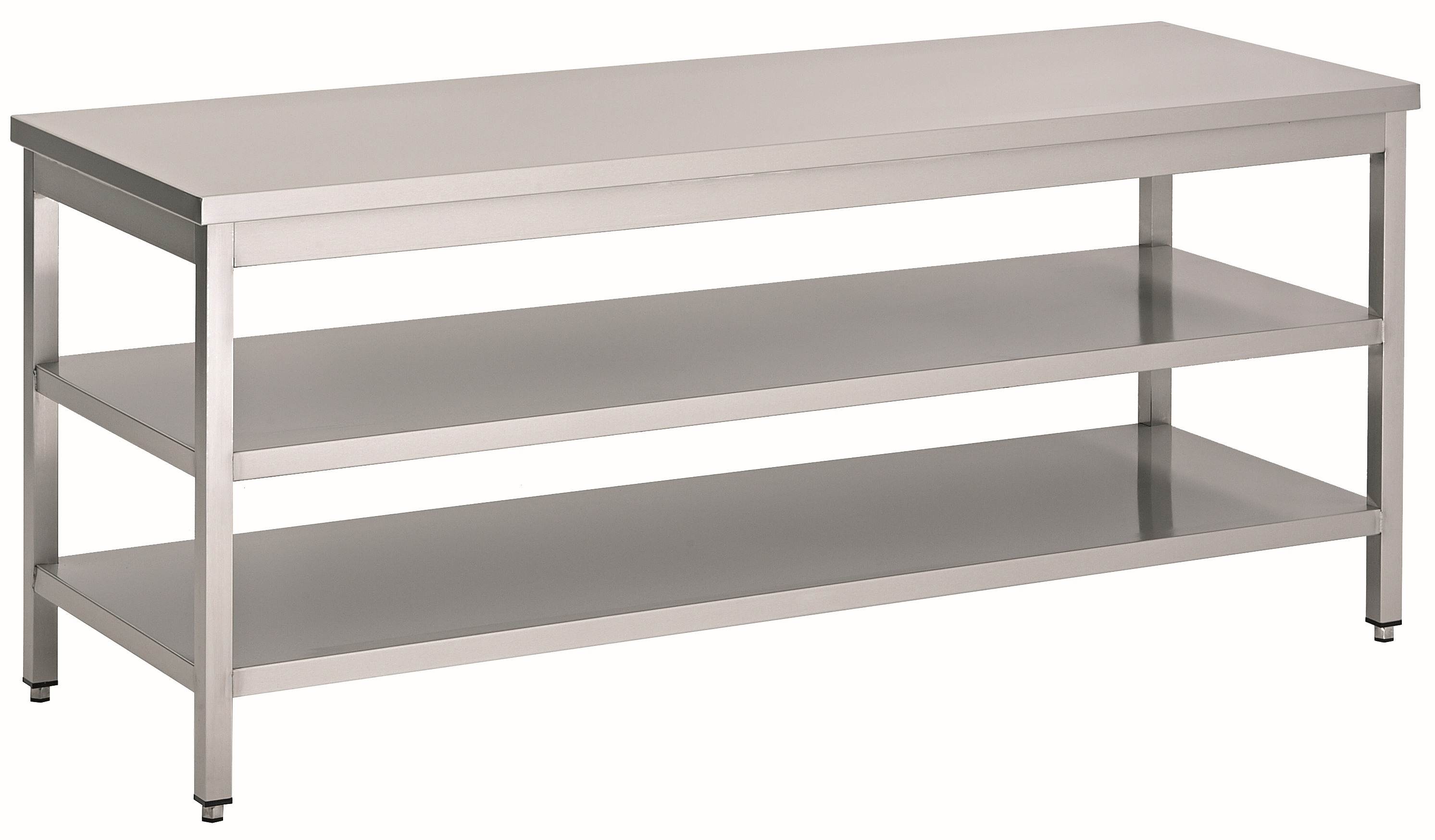 Combisteel Werktafel 90(l) cm met bodemschap en middenschap